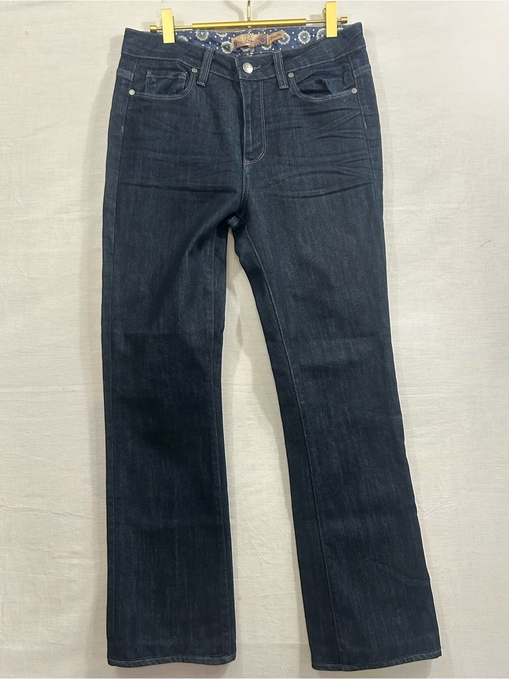 Dark wash PAIGE Premium Denim Rising Glen jeans
